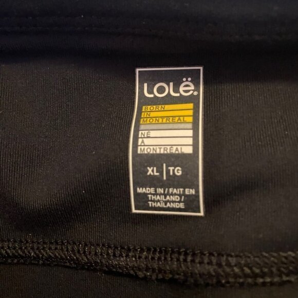 NWT Lole Panna Leggings  Ladies XL Black with Grey Accents - Picture 3 of 15